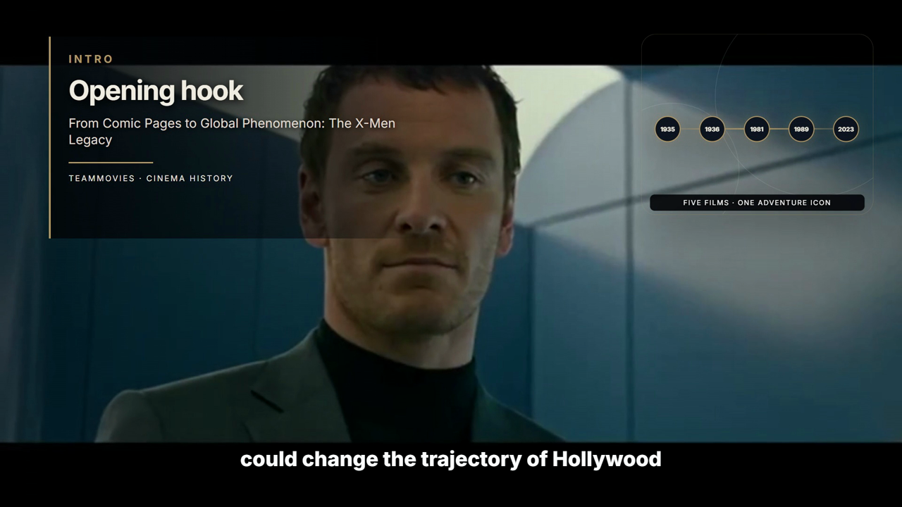 Opening hook — TeamMovies cinema-history documentary graphic