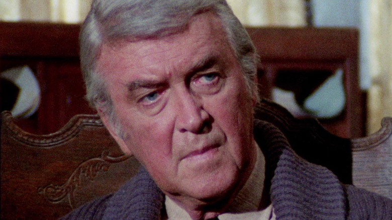 Dr. Hostetler looking old in The Shootist