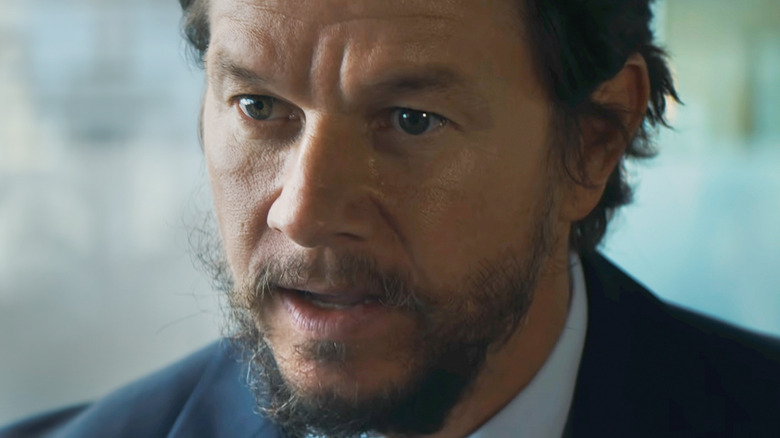 Mark Wahlberg's Michael Light is seen in closeup in Arthur the King
