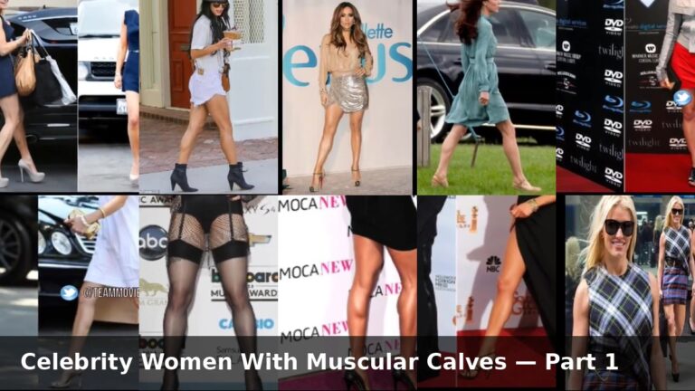 TeamMovies Celebrity Women With Muscular Calves series collage