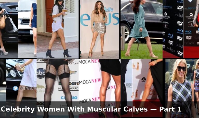 TeamMovies Celebrity Women With Muscular Calves series collage
