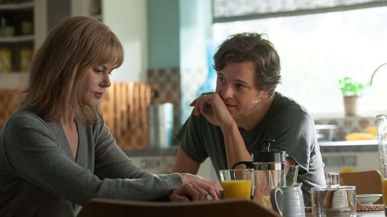 Nicole Kidman as Christine sitting at the breakfast table with Colin Firth as Mike in Before I Go to Sleep