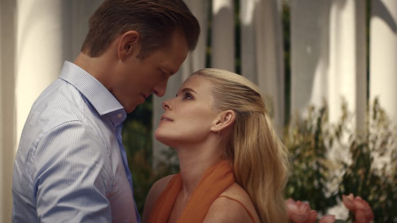 Kate Mara's Nancy stands close to Joel Kinnaman's Robert in Imperfect Women