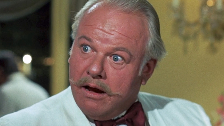 Alan Hale Jr.'s "Uncle" Reggie Overton Perkins is seen in closeup in The Flying Nun