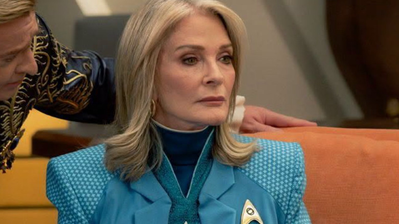 Trelane speaking to Dr. Chivers in Star Trek: Strange New Worlds