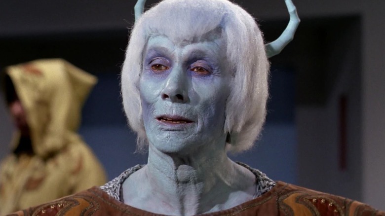 Thelev looking smug on Star Trek