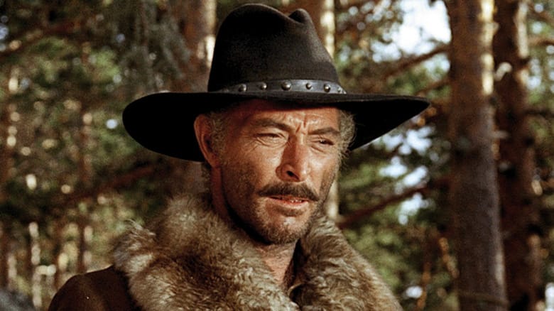 Jonathan Corbett (Lee Van Cleef) glares in the forest in The Big Gundown