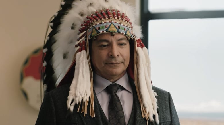 Gil Birmingham's Thomas Rainwater stands in his office in Yellowstone
