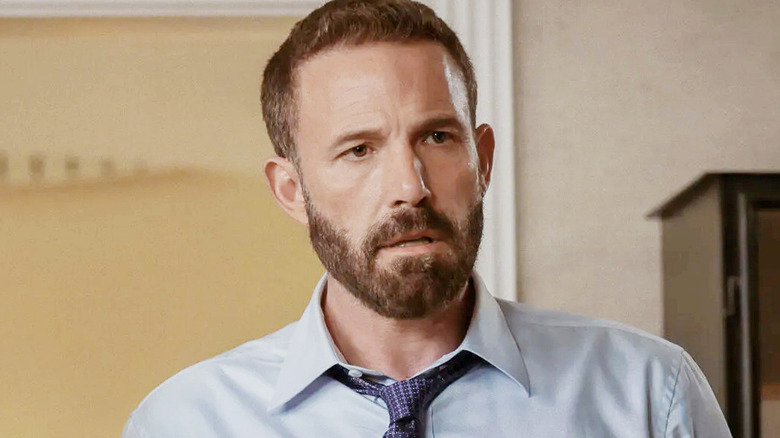 Ben Affleck as Mark Kimball looking dismayed in Animals