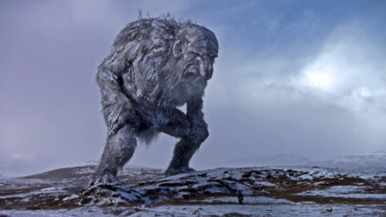A giant troll out in the tudra in Trollhunter